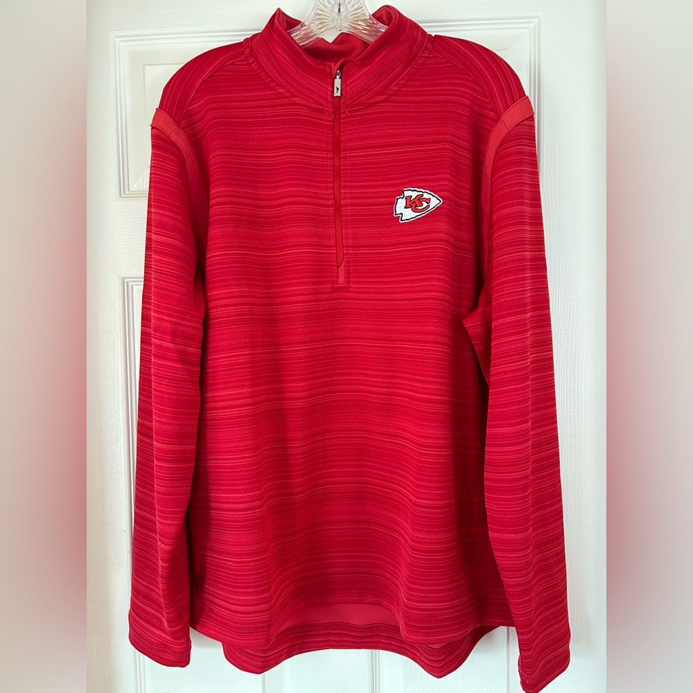 NFL Exclusive Tommy Bahama Kansas City Chiefs Tidal Stripe half-zip